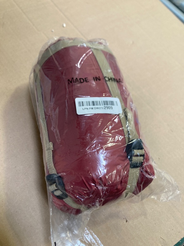 Photo 1 of ECOOPRO Warm Weather Sleeping Bag - Portable, Waterproof, Compact Lightweight, Comfort with Compression Sack - Great for Outdoor Camping, Backpacking & Hiking-83 L x 30" W Fits Adults (G-Wine red)