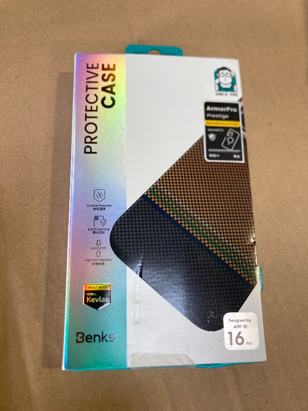Photo 1 of BENKS ?Camera Control Button? Prestige ArmorPro Case for iPhone 16 Pro, [Compatible with Magsafe] Shockproof Protective Case Made with Dupont Kevlar 1000D Aramid Fiber & TPU