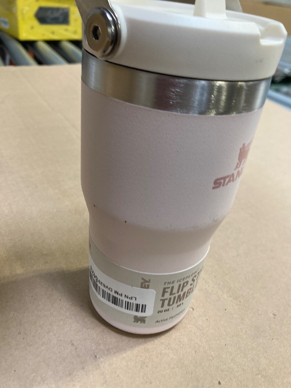 Photo 1 of Stanley IceFlow Stainless Steel Tumbler with Straw - Vacuum Insulated Water Bottle for Home, Office or Car Reusable Cup Leak Resistant Flip Cold 12 Hours Iced 2 Days (Rose Quartz)