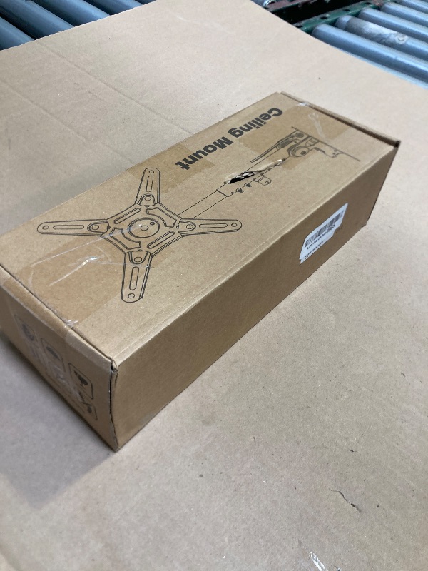 Photo 1 of MOUNTUP Flip Down Ceiling TV Mount for 13-40" TVs/Monitor, Full Motion TV Bracket with Height Adjustment, 360° Swivel & Rotate, Fits Flat & Slanted Ceilings, Max VESA 200x200mm, Up to 22 lbs, MU0049-L