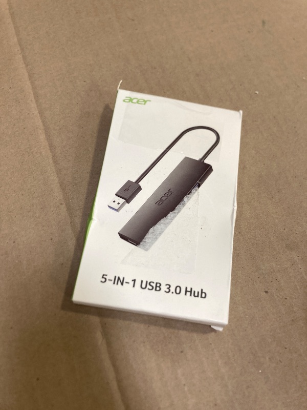 Photo 1 of Acer USB Hub 4 Ports, Multiple USB 3.0 Hub, USBA Splitter for Laptop with Type C Power Port, Extender for A Port Laptop, PC, Desktop and More (2ft)