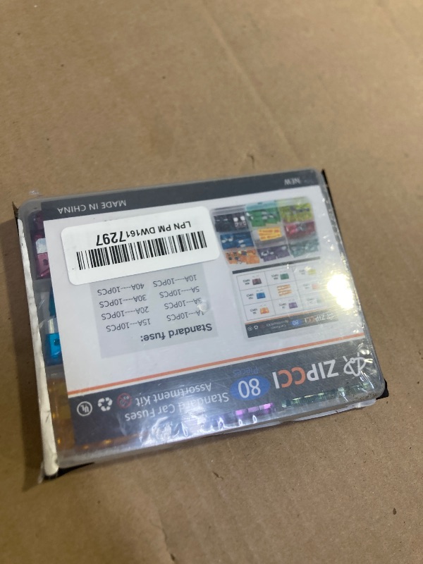 Photo 1 of ZIPCCI 80 Pcs Standard Car Fuse, Fuses Assortment kit(1A/3A/5A/10A/15A/20A/30A/40AMP) Automotive Blade Fuse for RV, Truck, Marine, Auto Accessories