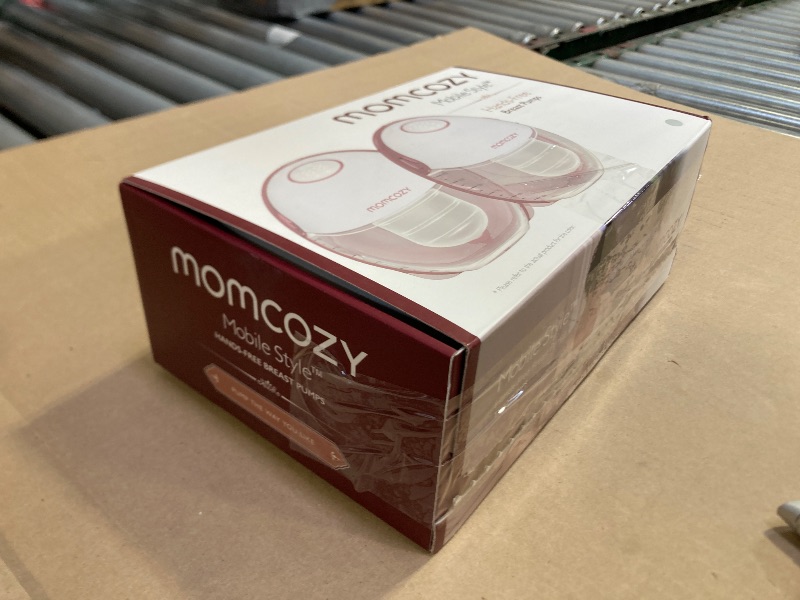 Photo 1 of Momcozy Breast Pump Hands Free Mobile Style | M6, Wearable Breastfeeding Pump Ideal Rhythm for More Milk, DoubleFit Flange More Fit & Discreet with 3 Modes & 9 Levels, 24mm - 2 Pack Quill Gray
