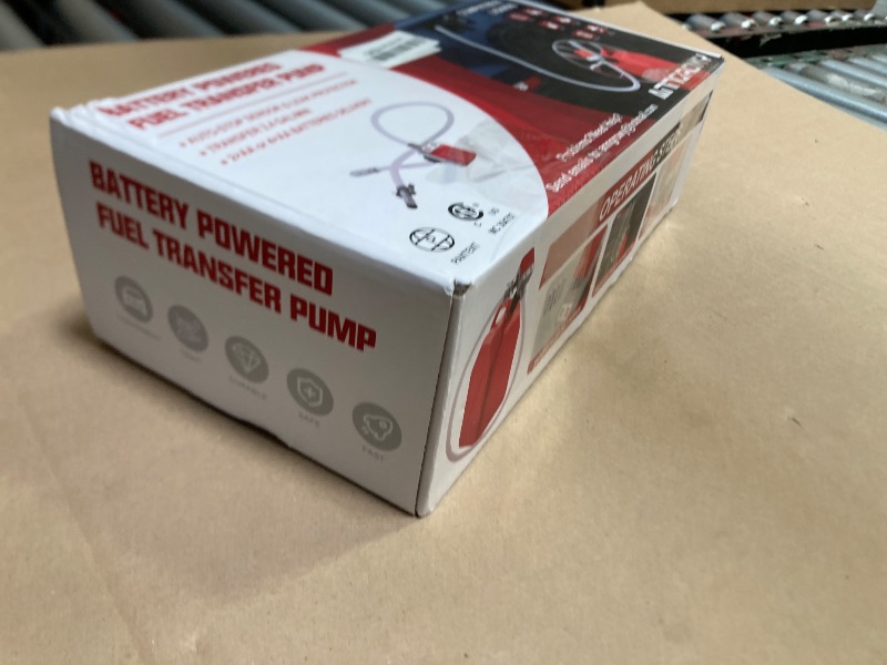 Photo 1 of anngrowy Fuel Transfer Pump Battery Powered with Auto-Stop, Gas Pump Transfer with 4 Size Adaptors, 51" Long Hose, Portable Battery Operated Liquid Pumps For Gas, Fuel, Gas Can, Gasoline, Diesel etc