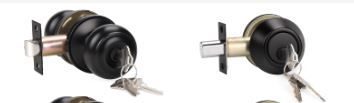 Photo 1 of KNOBWELL 4 Pack Keyed Entry Door Knob and Single Cylinder Deadbolt Combo Set, Matte Black Exterior Door Knobs with Lock and Key for Entrance and Front Door, Keyed Alike Round Door Knob and Deadbolt