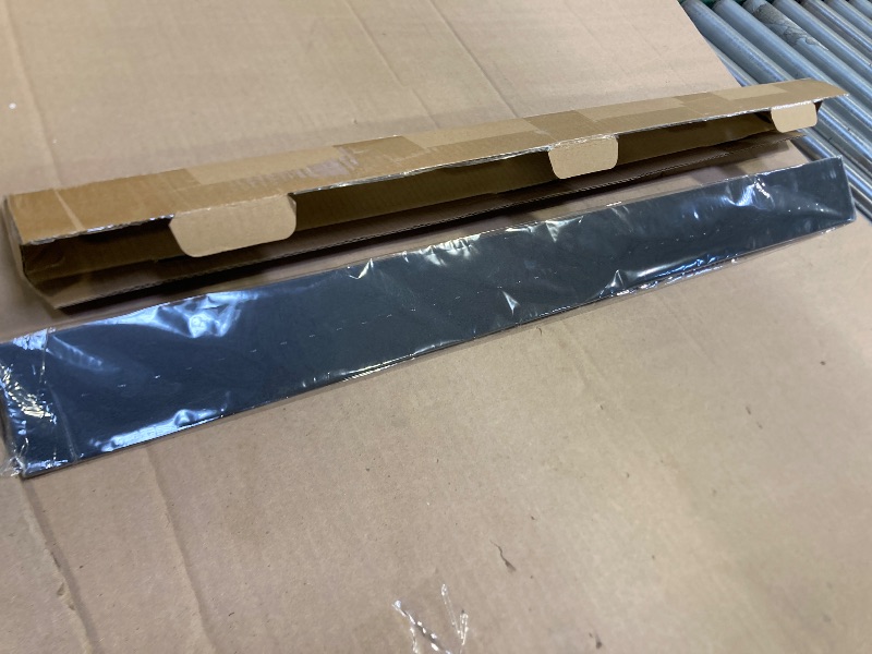 Photo 1 of Slide-in Range Rear Filler Kit Black, Universal Triangular Fill Strip, Top Trim Kit Between Stove and Wall for Whirlpool & Most Brand, Aluminum Gap Cover, 30" Long