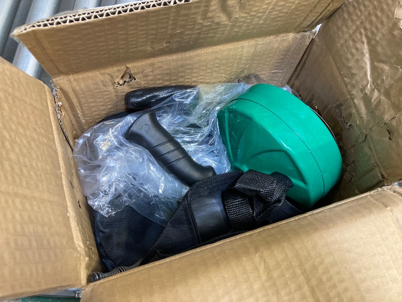 Photo 1 of Drain Snake 50 Ft, Plumbing Snake for Sink with Drill Attachment, Snake Drain Clog Remover for Shower Drain and Sink, Manual or Powered Use, Comes with Gloves and Storage Bag, 1/4 Inch, Green