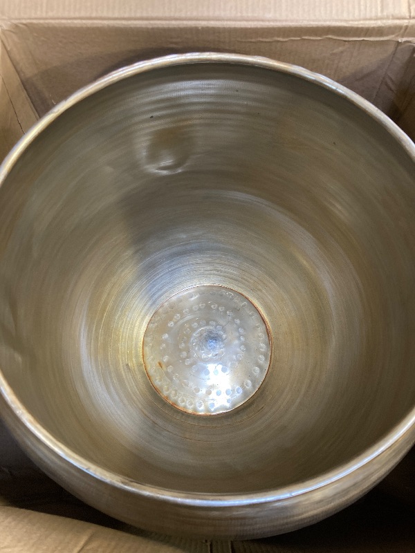 Photo 1 of Serene Spaces Living Brass-Toned Aluminum Cachepot Planters, Handcrafted in India, Elegant Wedding, Home & Office Decor, Vintage Planter for Indoor Plants, Flowers, Table Centerpieces, Large, Single