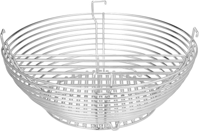 Photo 1 of  Kamado Joe Stainless Steel Charcoal Basket Grill Accessory to Create Multiple Cook Zones for All Classic Joe 18-inch Charcoal Grill and Smokers, Model KJ-MCC23 