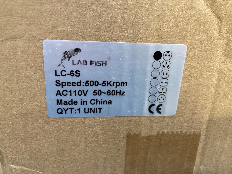 Photo 1 of LabFish LC-6S Benchtop Centrifuge Machine White 