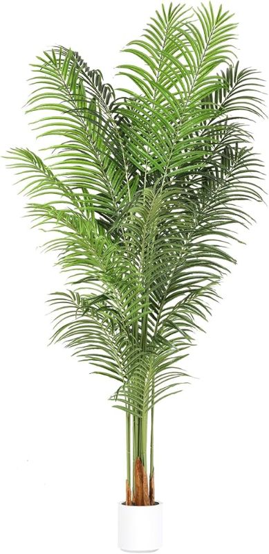 Photo 1 of ProDeco Artificial Palm Tree 7.2Ft Tall Fake Potted Plant Faux Silk Green Floor Decorative Large Artificial Plants Indoor for Office Home Living Room Outdoor Decor