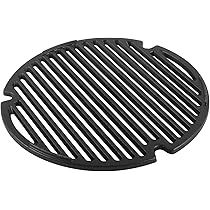 Photo 1 of  Cast Iron Grill Grate for Kamado Joe - Round Cooking Grids & Sear Plate Replacement for Classic, II, III, & JR Series 