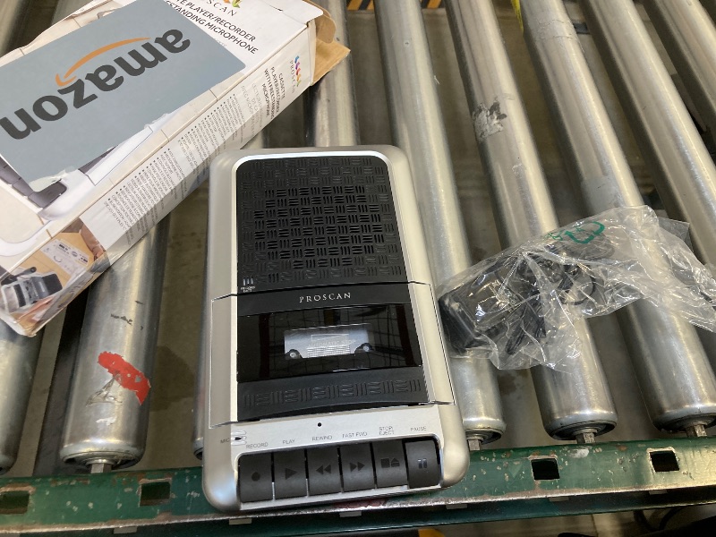 Photo 1 of PROSCAN Cassette Player & Recorder with Microphone, Headphone Jack, Aux in, Black