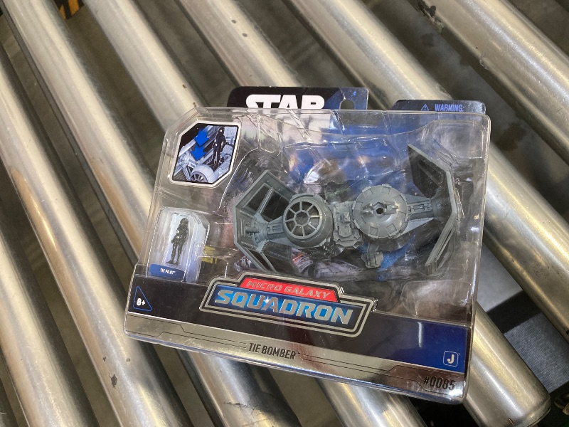 Photo 1 of STAR WARS Micro Galaxy Squadron TIE Bomber - 5-Inch Starfighter Class Vehicle with 1-Inch TIE Pilot Micro Figure Accessory