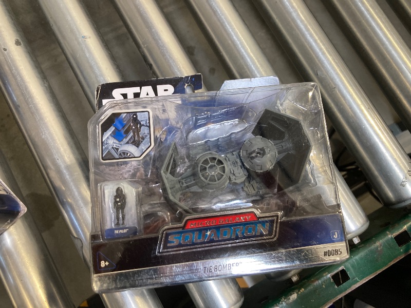 Photo 1 of STAR WARS Micro Galaxy Squadron TIE Bomber - 5-Inch Starfighter Class Vehicle with 1-Inch TIE Pilot Micro Figure Accessory