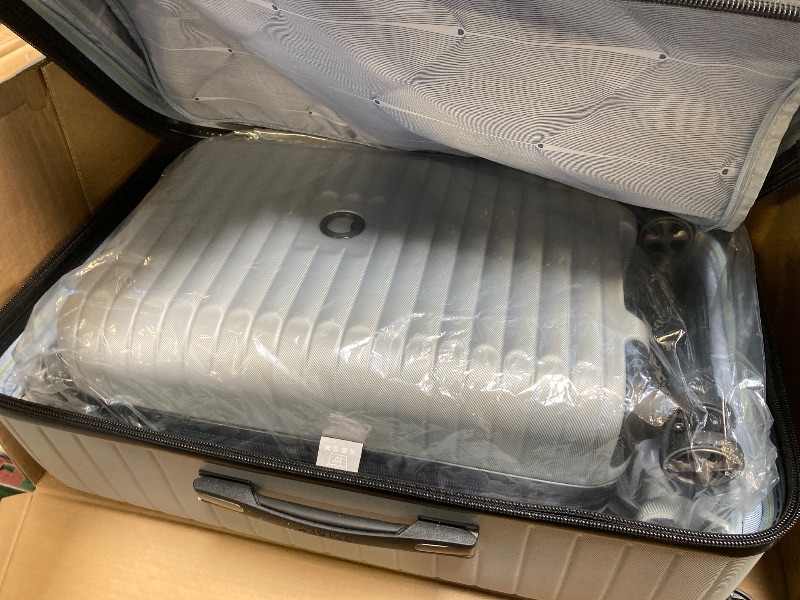Photo 1 of Delsey Paris 2-piece Luggage Spinner Hardside Trunk Set 29" & 22" Silver 