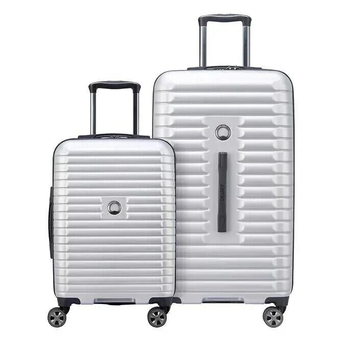 Photo 1 of Delsey Paris 2-piece Luggage Spinner Hardside Trunk Set 29" & 22" Silver
