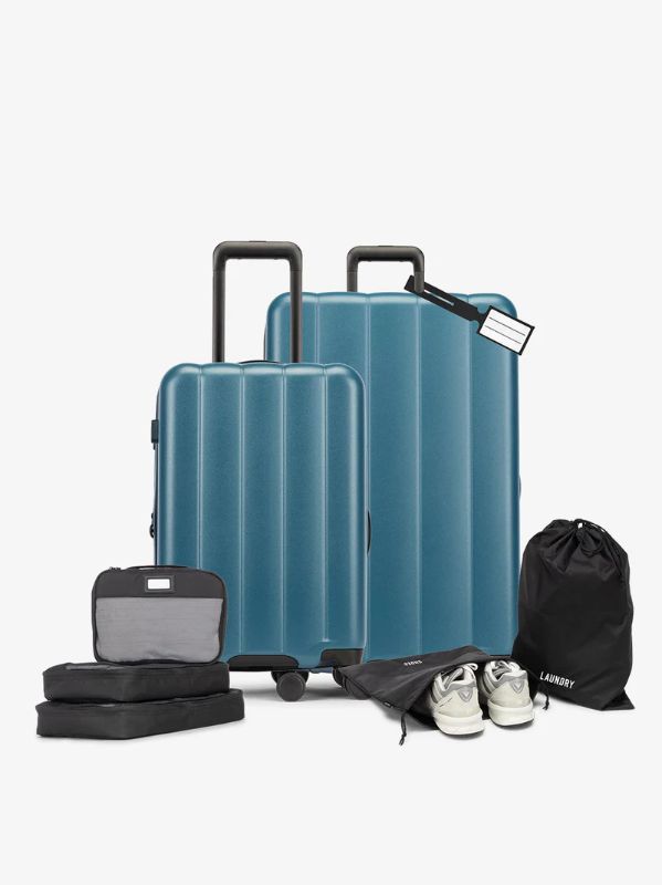 Photo 1 of CALPAK Evry 8-piece Luggage Bundle, Pacific Blue