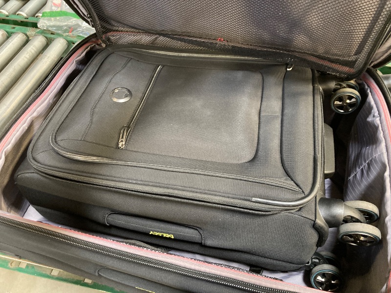 Photo 1 of Delsey Paris 2 Piece Softside Spinner Luggage Set, Black