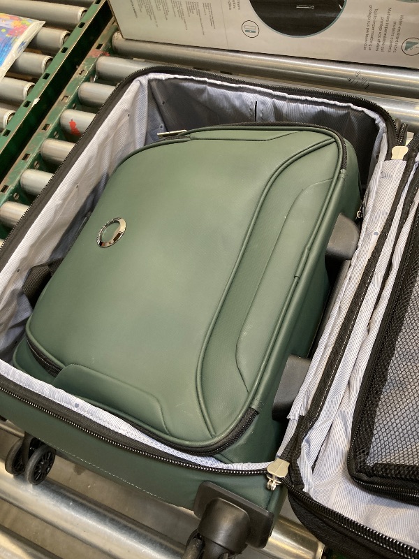 Photo 1 of Delsey Storm Plus 2-piece Under Seater & Carry-On Set, GREEN