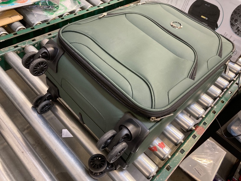 Photo 1 of Delsey Storm Plus 2-piece Under Seater & Carry-On Set, GREEN