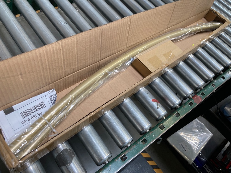 Photo 1 of Curved Shower Curtain Rod, TOPROD Round Shower Curtain Rod 48 to 72 Inches Adjustable, Rounded Bowed Stainless Steel Shower Rods for Bathroom, Bathtub, More Shower Space, Gold, Need to Drill