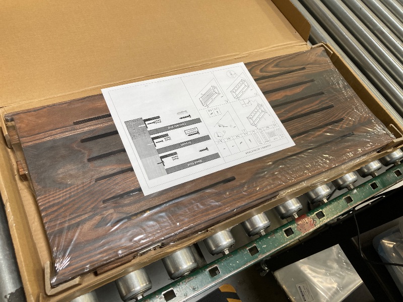 Photo 1 of Router Shelf Wall Mount WiFi Router Storage Box Modem Cable Router Cover Organized Power Strip Cable Management Hider Rack by Wood Need Assembly 26 * 9.8 * 5.4 in(L* H * D) SSE