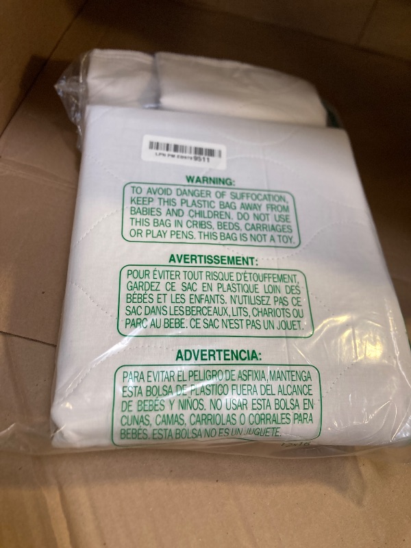 Photo 1 of Masirs Mattress Pad Sheet Protector - Soft Quilted Cotton with Waterproof Layer to Protect Your Mattress & Keep Sheets & Linen Dry. Superior Alternative to Disposable Mattress Pads. (34 x 52 Inches)