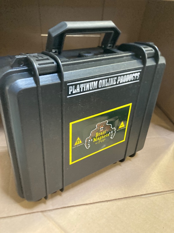 Photo 1 of 1320LB’s Complete Magnet Fishing Kit | Double Sided Fishing Magnet Kit with Case | Includes Strong Neodymium N52 Magnets, Durable 65ft Rope, Carabiner, Gloves, Grappling Hook & Carry Case