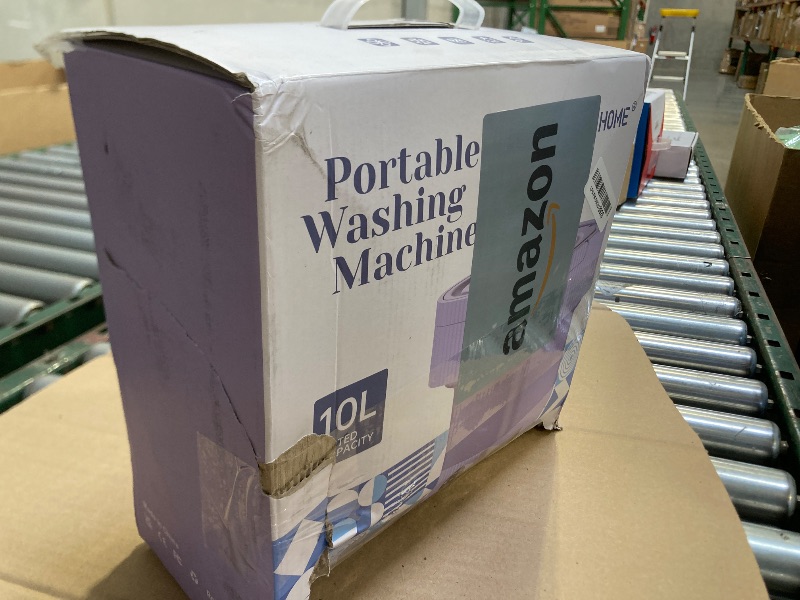Photo 1 of Portable Washing Machine, 10L Foldable Washer Machine, 3 Modes Deep Clean Small Item Baby Clothes Pet Supplies Underwears Socks Towels Suitable for Apartment Laundry Camping Travel