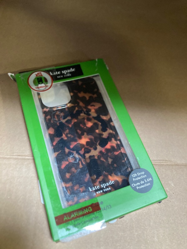 Photo 1 of Rectangle for iPhone 13 Pro Max Case, Tortoise Shell Flame Print, Shockproof Protective Cute Soft Glossy Phone Cover for iPhone 13 Pro Max 6.7", Black/Brown