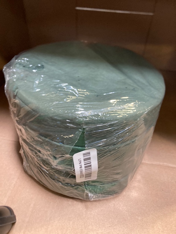 Photo 1 of Pack of 6 FLOFARE Round Floral Foam Blocks for Fresh and Artificial Flowers, (6" X 1.5"), Dry & Wet Green Flower Foam for Flower Arrangements and Florist Supplies