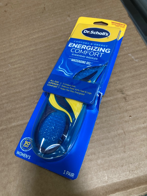 Photo 1 of Dr. Scholl’s Energizing Comfort Women’s Everyday Insoles with Massaging Gel - Clinically Proven, All-Day Energy and Comfort Inserts with Patented Triple Gel Design - Shock Absorbing, Arch Support