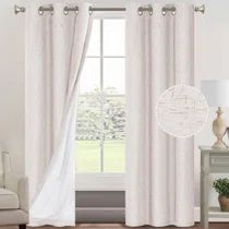 Photo 1 of Max Blackout Prescott Grommet Top 100% Blackout Single Curtain Panels, 50 X 95 INCHES, LINEN
