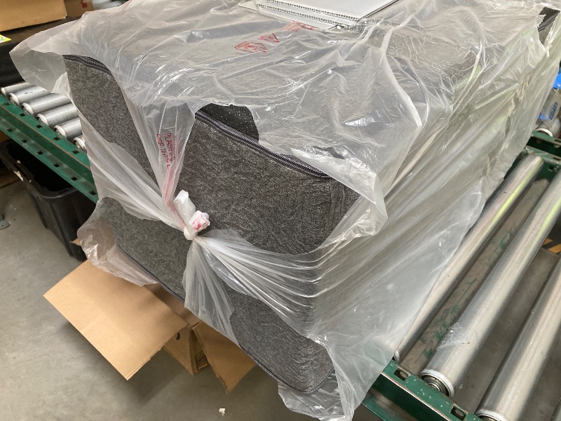 Photo 1 of Dog Stairs for High Beds Extra Wide Foldable Pet Steps 4-Steps for Medium Small Dogs and Old Cats with CertiPUR-US Certified Foam and Non-Slip Bottom, Grey