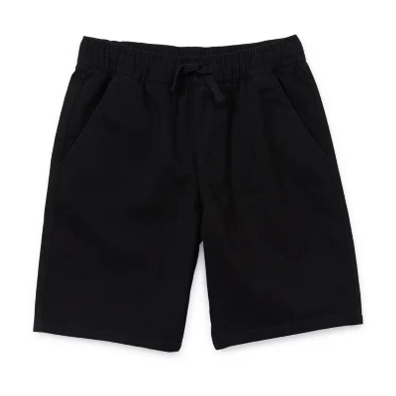 Photo 1 of Thereabouts tle & Big Boys Stretch Fabric Adjustable Waist Cargo Short, BLACK, SIZE 18