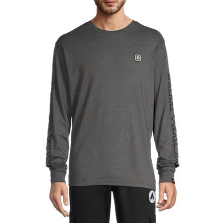 Photo 1 of Airwalk Mens Crew Neck Long Sleeve Classic Fit Graphic T-Shirt, X-large, Black