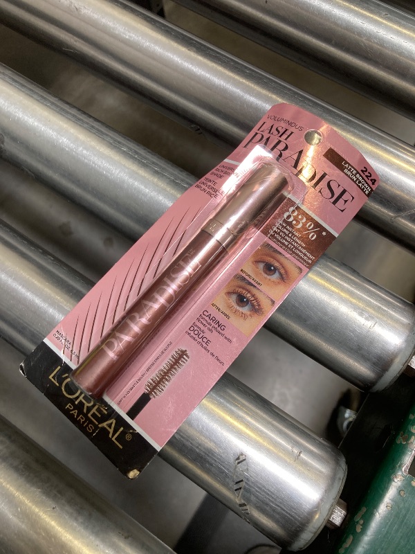 Photo 1 of L'Oreal Paris Makeup Voluminous Lash Paradise Mascara, Voluptuous Volume, Intense Length, Feathery Soft Full Lashes, No Flaking, Smudging or Clumping, Latte Brown, 0.28 Fl Oz