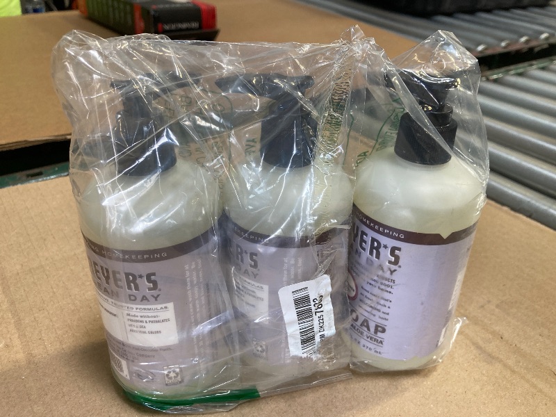 Photo 1 of MRS. MEYER'S CLEAN DAY Hand Soap, Made with Essential Oils, Biodegradable Formula, Lavender, 12.5 fl. oz - Pack of 3