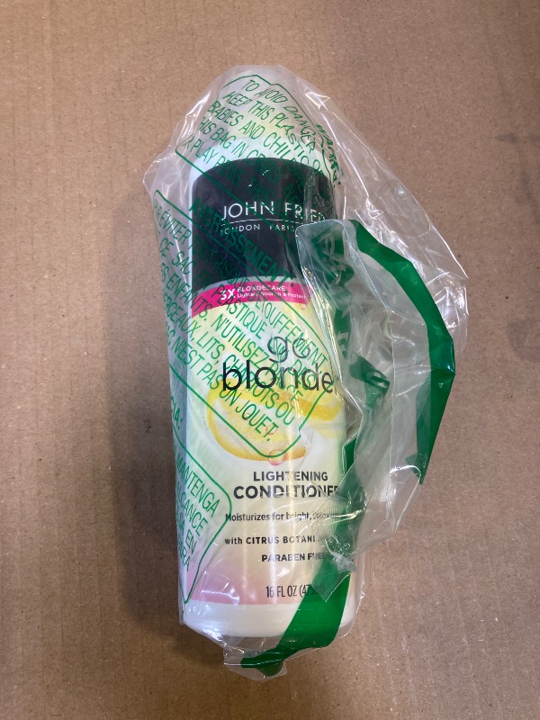 Photo 1 of John Frieda Go Blonder Lightening Conditioner, Gradually Lightens Blonde Color, For Natural or Color-Treated Hair, Formulated with Citrus and Chamomile, Paraben Free, 16 Oz