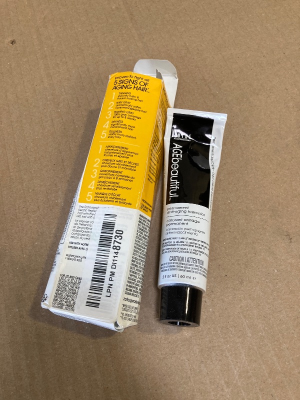 Photo 1 of AGE beautiful Permanent Hair Color Dye Liqui Creme | 100% Gray Coverage | Anti-Aging Haircolor | Biotin for Thicker, Fuller Hair | Professional Salon Coloring | 9AA Double Ash
