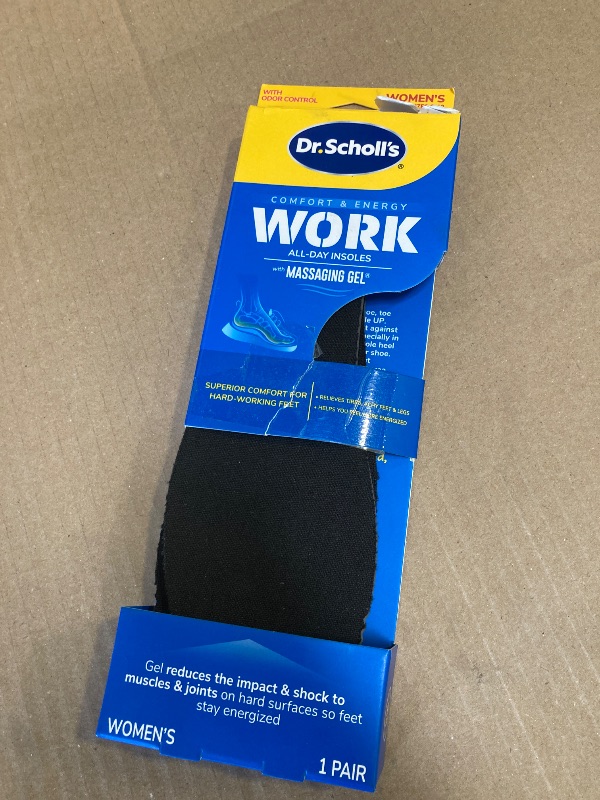 Photo 1 of Work All-Day Superior Comfort Insoles (with) Massaging Gel, Women, 1 Pair, Trim to Fit