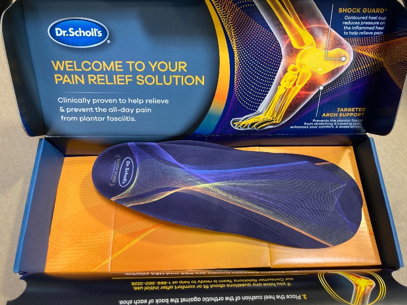 Photo 1 of Dr. Scholl's Plantar Fasciitis Sized to Fit Pain Relief Insoles // Shoe Inserts with Arch Support for Men and Women, 1 Count
