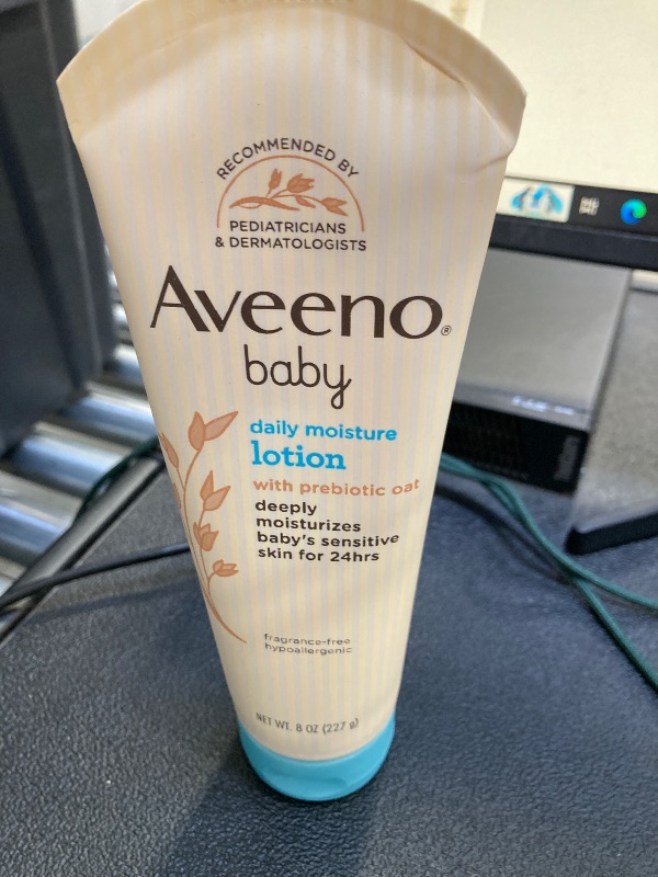 Photo 1 of Aveeno Baby Daily Moisture Body Lotion for Baby and Toddler with Nourishing Oatmeal, 8 fl oz