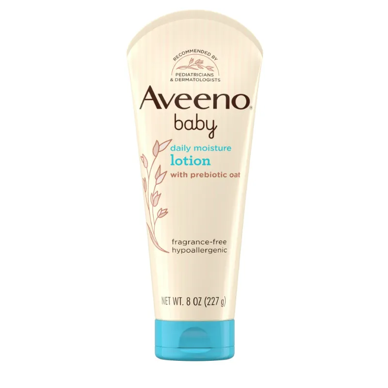 Photo 1 of Aveeno Baby Daily Moisture Body Lotion for Baby and Toddler with Nourishing Oatmeal, 8 fl oz