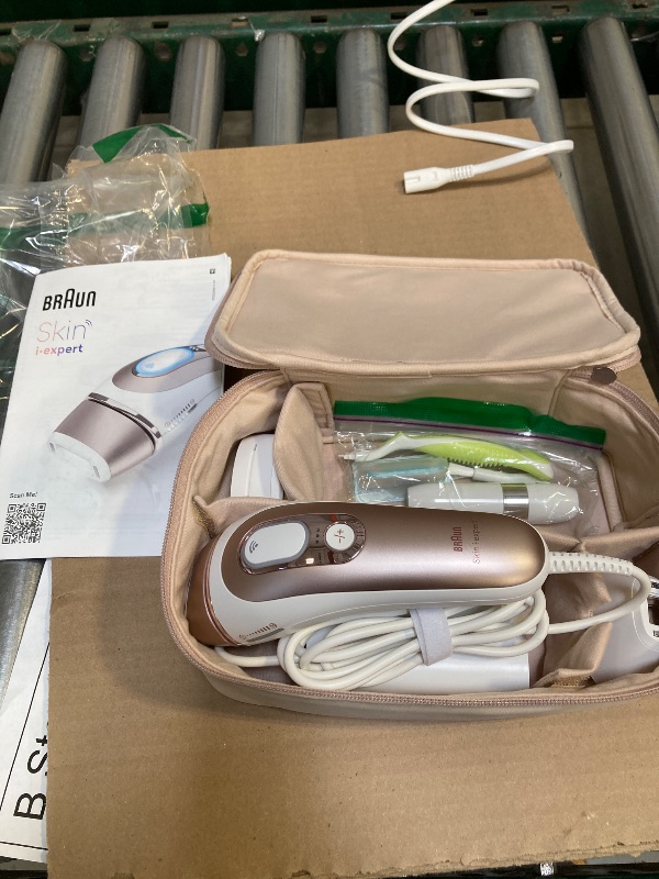 Photo 1 of Braun IPL Skin i·Expert, at Home Laser Hair Removal, Holiday Gifts for Women and Men with Free App, Smart IPL, Vanity Case, Venus Razor, 2 Smart Heads, Facial Trimmer, PL7219