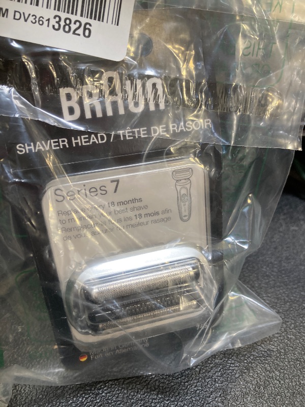 Photo 1 of Braun Series 7 Electric Shaver Replacement Head, Easily Attach Your Shaver Head for a Shave as efficient as Day one, Compatible with New Generation Series 7 Shavers, 74S, Silver