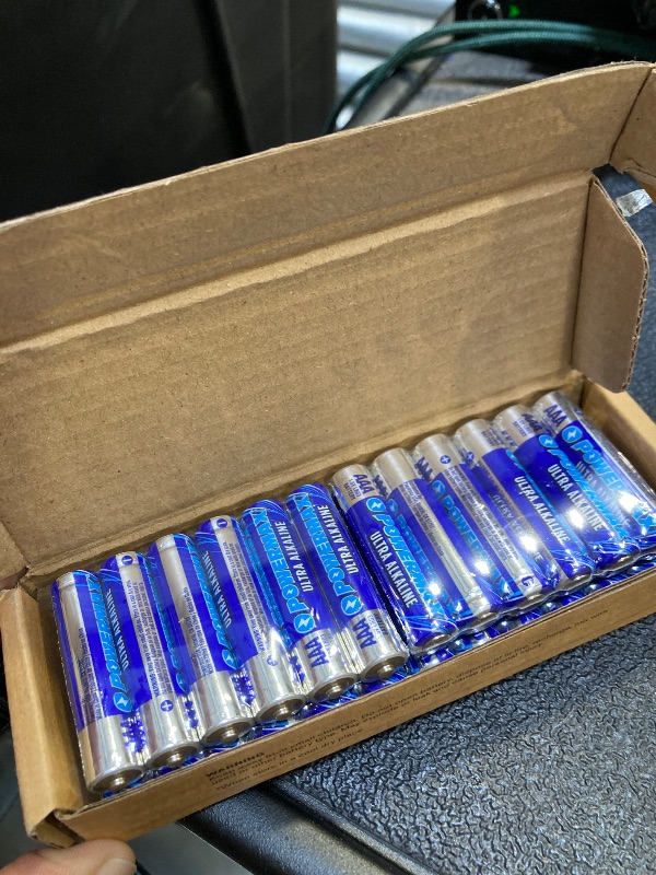 Photo 1 of Powermax 24-Count Triple AAA Batteries, Ultra Long Lasting Alkaline Battery, 10-Year Shelf Life, Reclosable Packaging