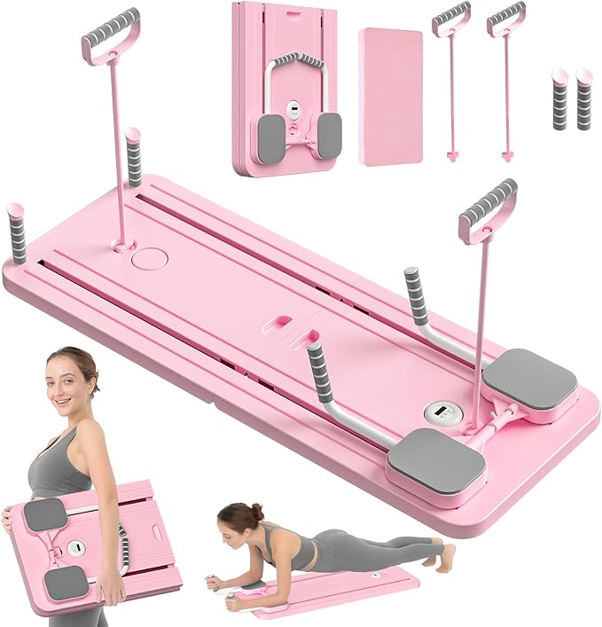 Photo 1 of Pilates Board - 2024 Pilates Reformer Set, Multi-Purpose Foldable Pilates Reformer Board for Home, 5in1 Pilates Sliding Board