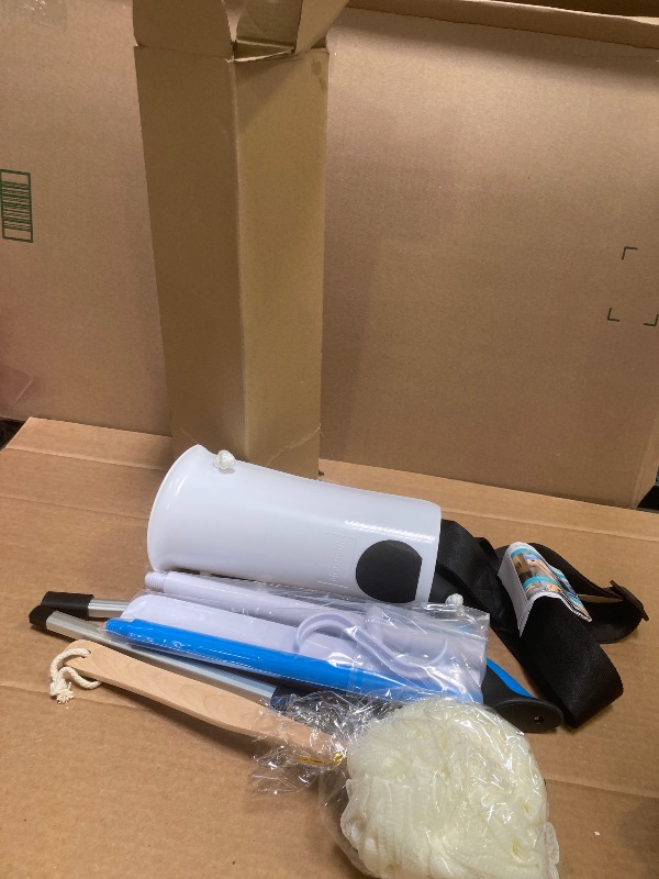 Photo 1 of 6PC Hip Kit, Hip Replacement Kit After Surgery,Hip Kit for Seniors Total Hip Replacement Prime-Grabber, Sock Aid,Shoehorn&Dressing Stick,Leg Strip,Back Scratcher,Bath Loofah, Hip Kit with Leg Lifter